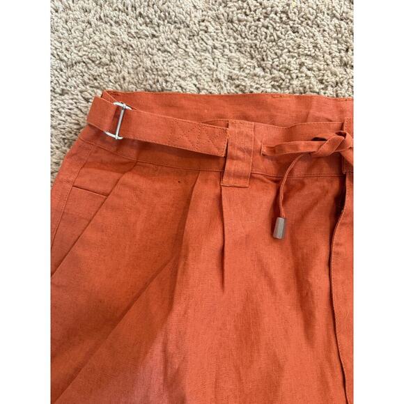 VINTAGE 90s | Platinum Hip Hop History Linen Baggy Shorts sz W36-40 XXL - Picture 4 of 11